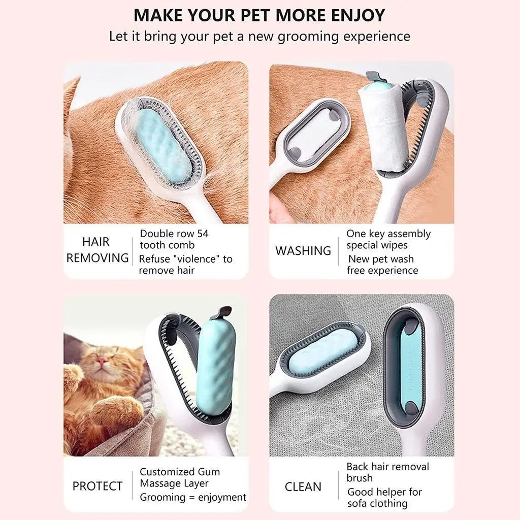 Escova para Gatos Removedor De Pelos Para Cães