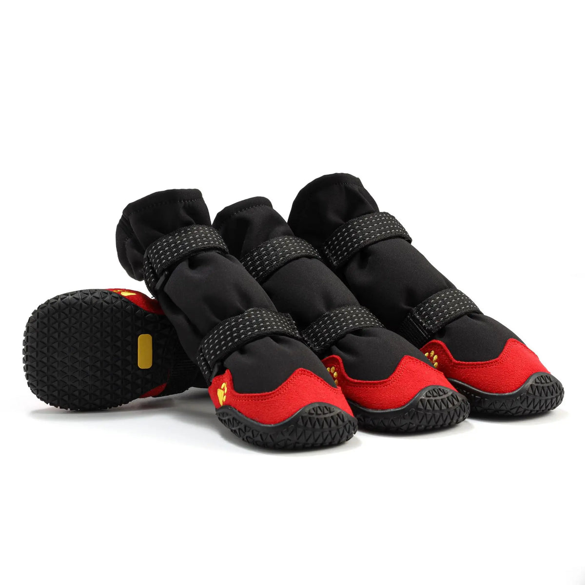 Dog Rain Boots for Large Dogs Waterproof High Top Warm Fleece-Lined Pet Snow Booties Skid-Proof Paw Protector for Running Hiking