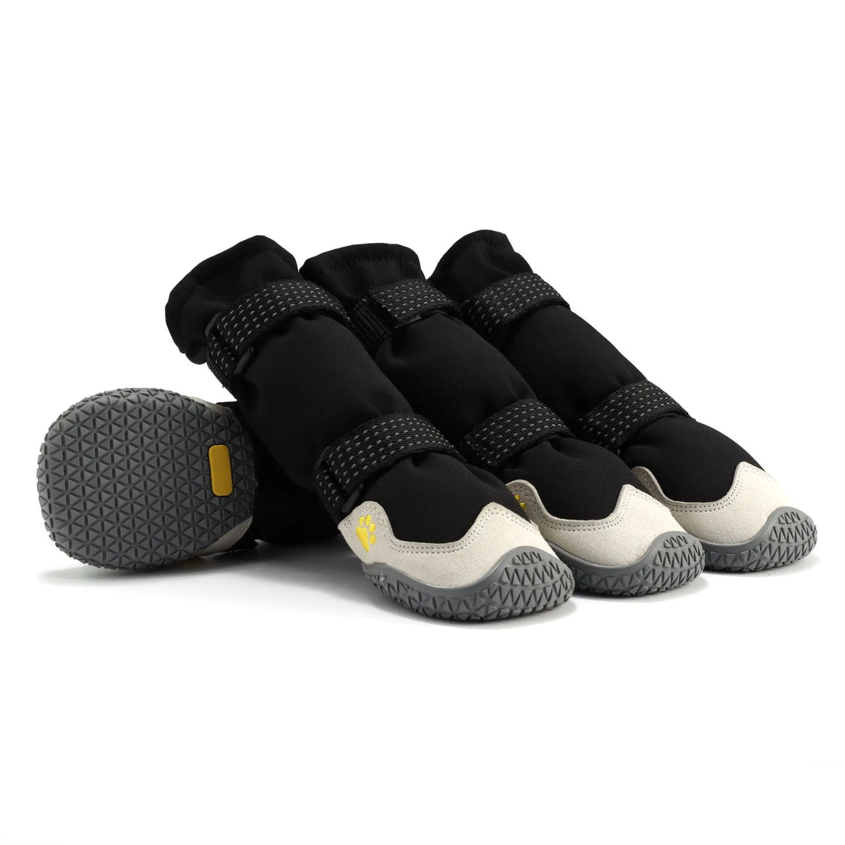 Dog Rain Boots for Large Dogs Waterproof High Top Warm Fleece-Lined Pet Snow Booties Skid-Proof Paw Protector for Running Hiking