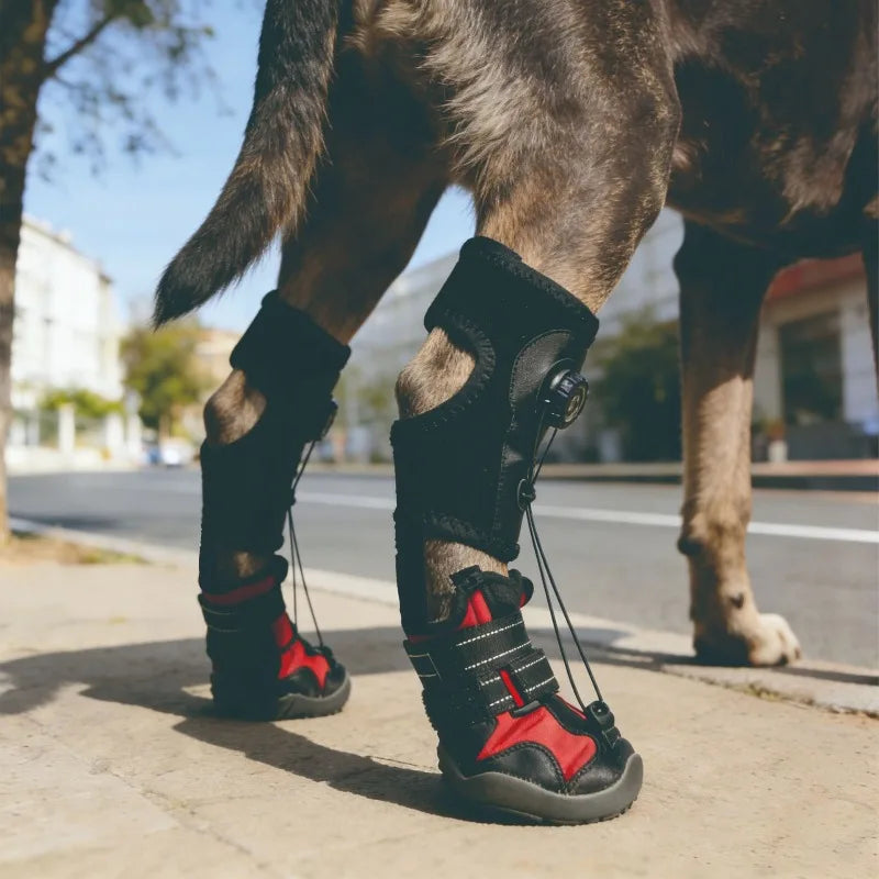 Dog Shoes Dirty Proof Anti Drop Wear Resistant Hard Sole Breathable Foot Protection Puppy Boots Injured dog joint fixation