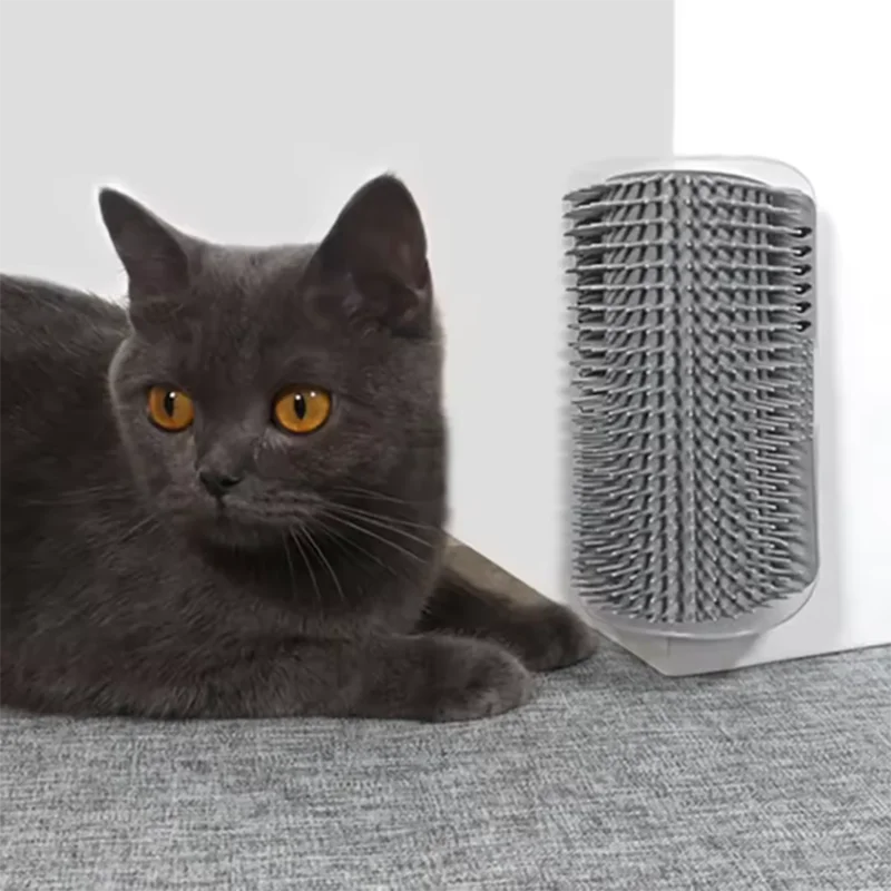 Masajeador de esquina para Gato rascador para rascar gatos cepillo para gatos peine cepillo para esquina de masaje  pet supplies